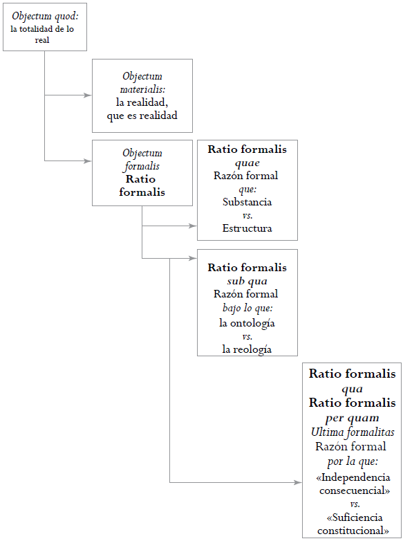 La Ratio formalis utilizada como «paso previo» al debate metafísico contemporáneo.